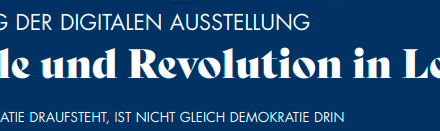 Eröffnung der digitalen Ausstellung “Schule und Revolution in Leipzig”